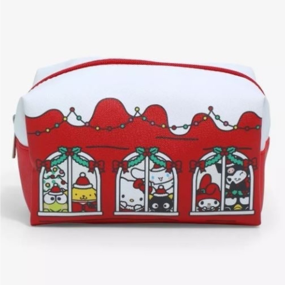 SOLD Hello Kitty And Friends Holiday Makeup Bag BioWorld NWT